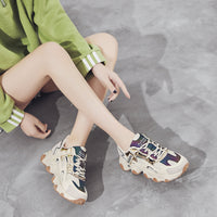 Platform wear-resistant sports and leisure travel shoes