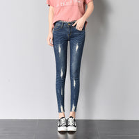 Slim nine-point pants