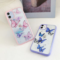 Mobile phone case for candy acrylic glitter butterfly soft shell