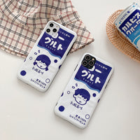 Japanese cartoon drink couple mobile phone case