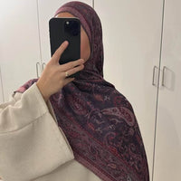 European And American Popular Ethnic Style Cashew Pattern Jacquard Tassel Scarf For Women