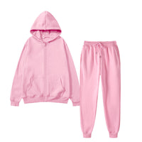 Men's Sports Fleece Suit Solid Color