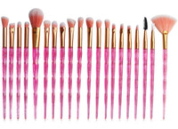 Diamond Makeup Brush Set (20 Pcs)