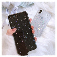 Star Heart Shape Glitter Phone Case