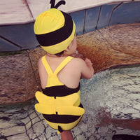 Cute little bee children's swimsuit
