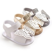 Butterfly baby sandals PU leather baby girls boys Nonslip soft soled Casual Sandals