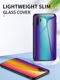 Phone case applies to A51 creative graded carbon fiber toughened glass A91 anti-fall protective case