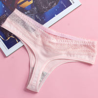 Pure cotton beautiful sexy lace thong