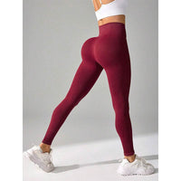 Chemical Fiber High Waist Long Yoga Pants Female
