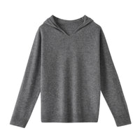 Pure Wool Skin-friendly Front Line Ready-made Garments Hooded Sweater