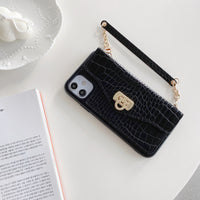 Luxury  Pattern Portable Phone Case With Lanyard
