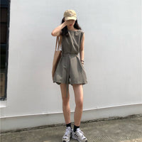Loose casual jumpsuit women shorts