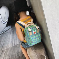 Fashion Mini cartoon checked children's backpack