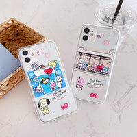 Transparent silicone phone case