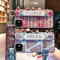 Chinese style messenger lanyard phone case