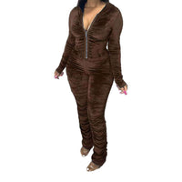Autumn And Winter Fashion Casual Pleated Jumpsuit