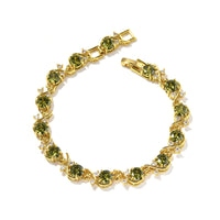 Women's Round-shaped Zircon-inlaid Bracelet