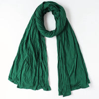 Monochrome mercerized cotton jersey scarf