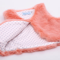 New Arrival baby Girls' Faux Fur vest baby clothing Cute Outerwear baby girl clothes children clothing warm vest