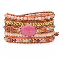 A 5 Layer Hand Woven Bohemian Style Bracelet