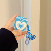 Blue Love Earphone Cover Pendants Soft Shell