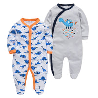 Q2-Piece Baby One-Piece Cotton Romper For Infants