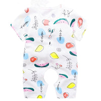 Baby short-sleeved one-piece cotton