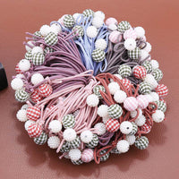 Hand-knotted gingham ball head rope