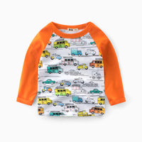 Children's Full Print Tide Brand Long-sleeved T-shirt