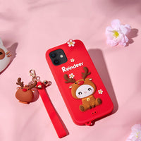 Compatible with Apple , Loft cartoon silicone protective sleeve