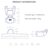 Baby waist stool multifunctional carrier