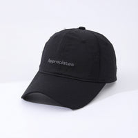 Single-color Embroidered English Letters Quick-drying Lightweight Adjustable Sunshade Simple And Versatile Baseball Cap For Casual Outdoor Sports, Commuting.
