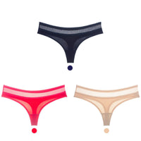 Cotton low-rise seamless women's briefs