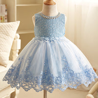 Korean Version Of Children's Vest Net Gauze Puffy Dress