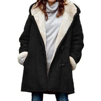 New Coat With Cashmere Fur Collar Pockets Women's