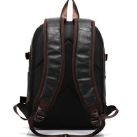 New Men's Backpack Fashion Style Leather Middle School Bag Men's Bag