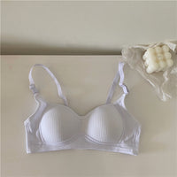 Women's Cotton Underwear Without Steel Ring Bra