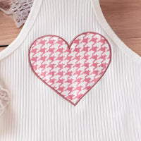 Baby Girl Two-piece Vest Top Puffy Little Short Dress Suit