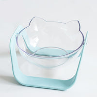 Double bowl protection cervical vertebra dog bowl