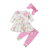 Three-piece set of polka dots