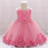 Baby girl one year old net yarn princess dress