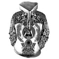 Digital Printed Fashionable Loose Hooded Sweater