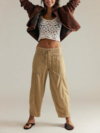 Casual Loose Low-Waist Barrel-Shape Womens Jeans