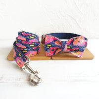 Dog collar collar flower bow