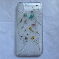 Small floral real flower anti-drop transparent protective cover