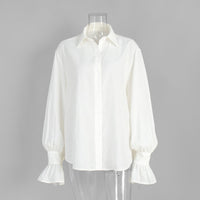 Commuter Tencel Cardigan Top Loose Casual Shirt For Women
