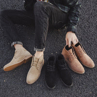 Men's Suede Pointed Martin Boots