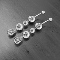 Creative round belly button ring