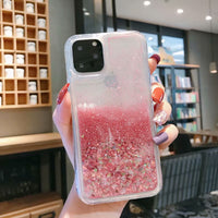 Compatible with Apple , Glitter liquid mobile phone case