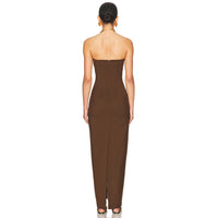 Strapless Womens Stretchy One-Piece Dress Bandage Skirt